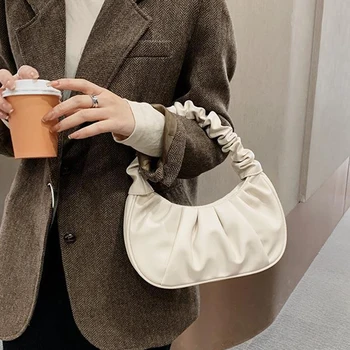1 бр., дамска Елегантна чанта за Почивка под мишниците, обикновена чанта на едно рамо за жени
