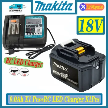 100% Взаимозаменяеми Батерия 18V Makita 9.0 Ah за BL1830 BL1830B BL1840 BL1840B BL1850 BL1850B акумулаторна батерия с led индикатор