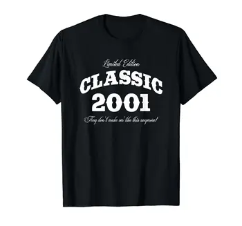100% Памук, 22: Ретро класически автомобил 2001, тениска с 22-ри рожден ден, мъжки дамски УНИСЕКС тениски, размер S-6XL
