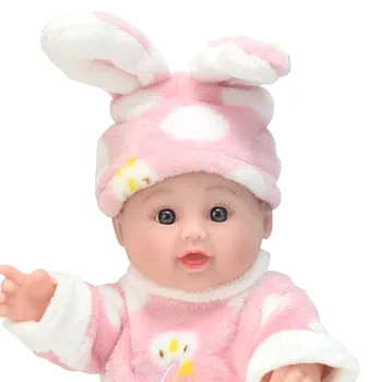 12-инчов мека кукла-реборн с дрехи, скъпа стоп-моушън играчка, подарък за децата