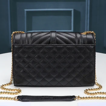 2023 Нова чанта от естествена кожа, известната луксозна дамска чанта с Високо качество, Нов стил, модерна чанта на едно рамо