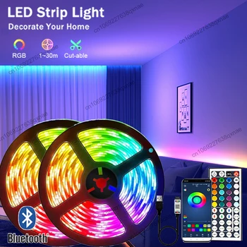 Led лента RGB Лента 5050 Неон led Светлини Украса Игри стая Bluetooth ТЕЛЕВИЗИЯ Осветление Led лампа 10 м 15 м 20 м и 30 м Luces Led