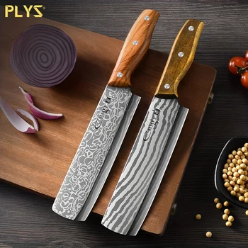 PLYS-Професионален нож за плодове, пъпеши, Нож за домашно рязане на диня, Голям удължен с кухненски специален нож за рязане, нож на главния готвач Kitc