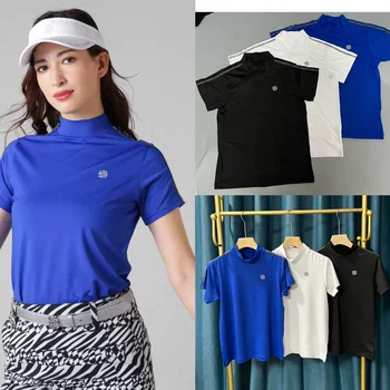 ST Andrew, японската марка Golf, Дамски дрехи, 23 Годишната бързосъхнеща тениска с полуприлегающим висока яка и къс ръкав, Женски асортимент от