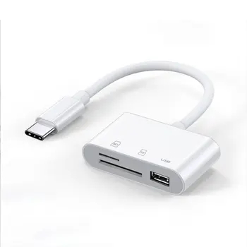 USB OTG 3 В 1 Ивица Type C ДО USB 3.0 SD TF Cardreader Адаптер за Huawei, Xiaomi Samsung vivoPhoto Кабел За Прехвърляне на Снимки Конвертор