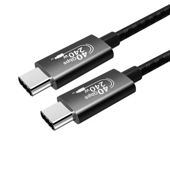 USB4.0 40 gbps PD3.1 240 W Кабел тип C-C за бързо зареждане 8K @ 60 Hz за PS5 Nintendo Switch Galaxy S22 MacBook Pro
