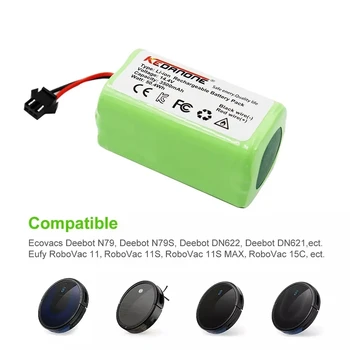 Акумулаторна батерия нова 4000 ма-3500 mah 4S1P-18650B4-AAF-4 за роботи/Polaris/Kitfort/DIBEA/Ecovacs/iBoto/iLife/Robot