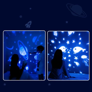 Астронавт Звезда Галактика Проектор Звездното Небе Нощно Декорация на Детска стая и подарък за рождения Ден На Коледа лека нощ