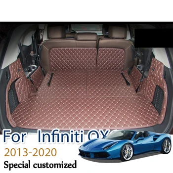 Високо качество! Специални постелки за багажник на автомобил Infiniti QX60 7 места 2020-2013 Непромокаеми постелки за карго подложка, постелки за багажник QX60 2019