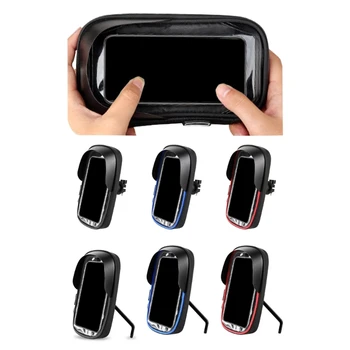 Водоустойчива чанта за закрепване на велосипед телефон на Кормилото със сензорен екран, чанта за закрепване на велосипед телефон на волана