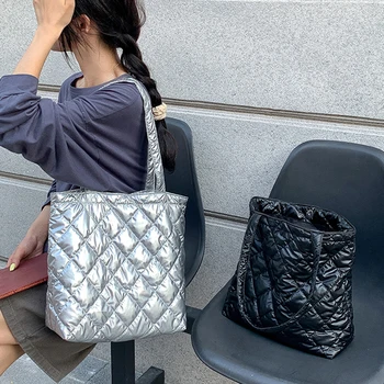 Дамски Naka bag-чанта С лека подплата, чанта с горната дръжка, Универсална Ежедневна Мека чанта с припокриване с Голям капацитет
