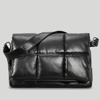 Дамски чанти-мида от изкуствена кожа, луксозни дизайнерски чанти и портфейли, на Новост 2023 Година, Модерни шевни конци, Лесна чанта през рамото си под формата на Диамант