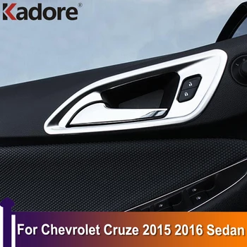 За Chevrolet Cruze 2015 2016 Седан, Врата копчето, панел, Защитен стикер, Аксесоари за интериорен дизайн, Оформление на автомобила, Неръждаема стомана