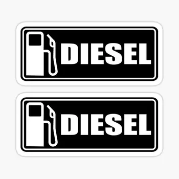 Знак на дизелово гориво, 5ШТ Автомобилни стикери за печат, Авто Арт Декор за хола, Прозорец на стаята, Сладки етикети, Аниме, Домашен багаж, Карикатура