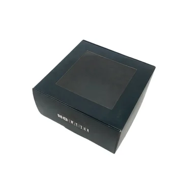 индивидуален дизайн на Едро Хартиена кутия за опаковане на кексчета с логото на поръчка с прозорец от PVC