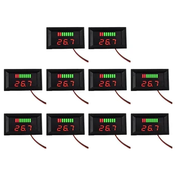 Индикатор за нивото на зареждане на акумулатора 72, измерител на капацитет литиева батерия, led дисплей за изпитване
