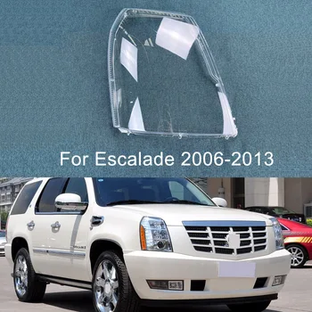 Капакът на корпуса на обектива фарове Прозрачна Лампа фарове от плексиглас, лампа На светлината, маска За Cadillac Escalade 2006-2013