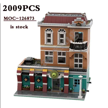 Класически MOC-126873 Бреза боулинг - Подходящ за книжарница 10270 Алтернативна монтаж 2009 бр., играчки от градивните елементи, подарък 