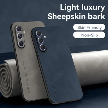 Луксозен оригинален устойчив на удари калъф от матирана кожа Samsung Galaxy A54 A 54, защитен калъф за вашия телефон GalaxyA54