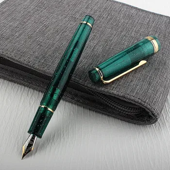 Луксозна Луминесцентна тъмно-зелената Писалка Jinhao 82 Spin Pen EF F M С Върха на Бизнес-Офис Ученически пособия на Мастило химикалки за писане