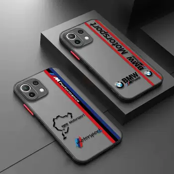 Модерен Калъф за мобилен телефон с логото на автомобила на BMW-M За Xiaomi Poco X3 NFC M3 M5 M5s F3 Pro За MI 13 12 12X11 11X9T Lite Note 10 Матово покритие