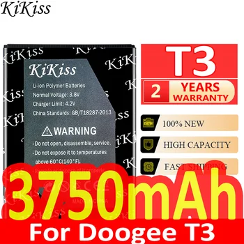 Мощна батерия 3750mAh KiKiss за мобилен телефон Doogee T3