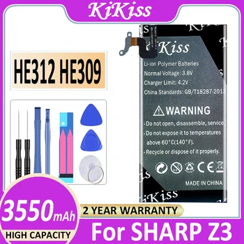 Нова батерия HE312 HE309 капацитет 3550 ма за мобилен телефон SHARP Z3 L900S FS8009 Batteria + Безплатни инструменти