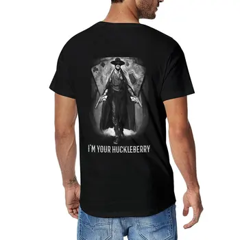 Нова тениска Док Холидей Huckleberry Tombstone, новото издание на тениски, бързосъхнеща тениска, великолепна тениска, тениски за мъже