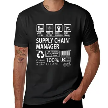 Нова тениска мениджър на веригата за доставки - подарък за многозадачна работа, Тениска, реколта дрехи, мъжки дрехи