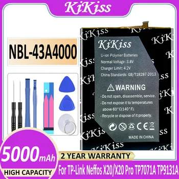 Оригинален Мощна батерия KiKiss NBL-43A4000 5000 ма За TP-Link Neffos X20/X20 Pro X20Pro TP7071A TP9131A Bateria