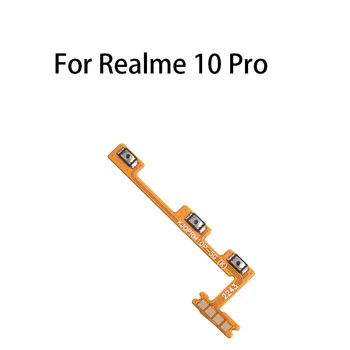 Превключвател за Изключване на звука Клавиш за управление Бутон за регулиране на силата на звука Гъвкав кабел за Realme 10 Pro