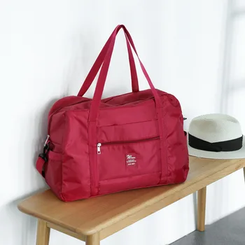Преносима чанта, Дамска чанта за съхранение на дрехи за бизнес пътувания, Сгъваема диагонално чанта за багаж, чанта за багаж, спортни чанти за жени