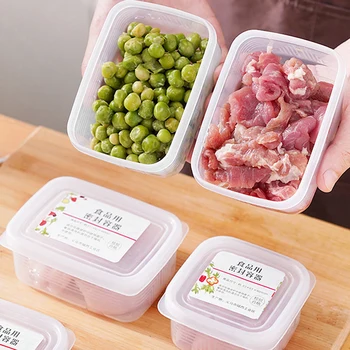 Прозрачна кутия за консервиране Пластмасов Запечатани кутия за консервиране на продукти Хладилник Замразени плодове Разни Зърно Кутия За съхранение