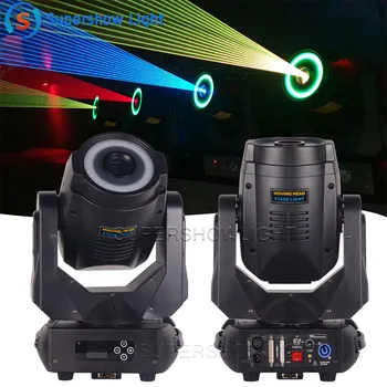 Пълноцветен анимационен лазерен диод 2 W 3 W RGB ILDA Laser Moving Head Светлини за парти в нощен клуб с DJ