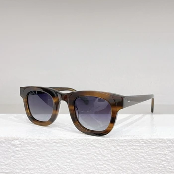 Слънчеви очила-талисман FRITZ, Джони Деп, Луксозни маркови и дизайнерски кръгли ацетатные ретро слънчеви очила за мъже и жени с оригинален калъф