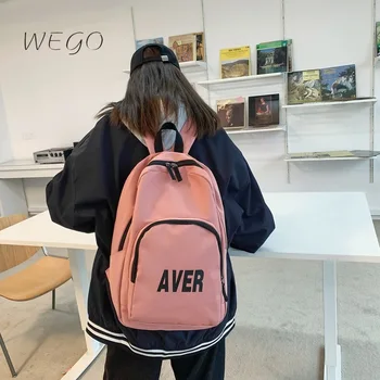 Стръмен платно раница от Южна Корея, японски училищен чанта за старшеклассниц на Едро за ученичка на гимназията
