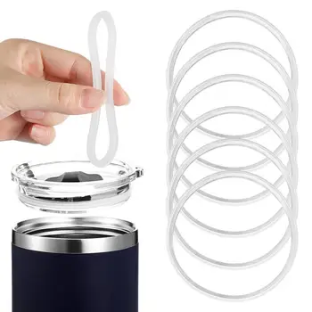 Херметично уплътнение Подмяна на уплътнения Подмяна на херметически затворени силиконови пръстени за запечатване на чаши за вода 6 бр. екологично чисти и запечатване на пръстените