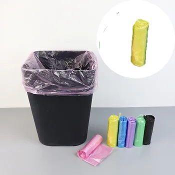 Чанти Цветни Прозрачни торби за боклук Втулки за боклук на резервоара в банята Малки найлонови торбички за домашния Офис Обикновена чанта за боклук в двора